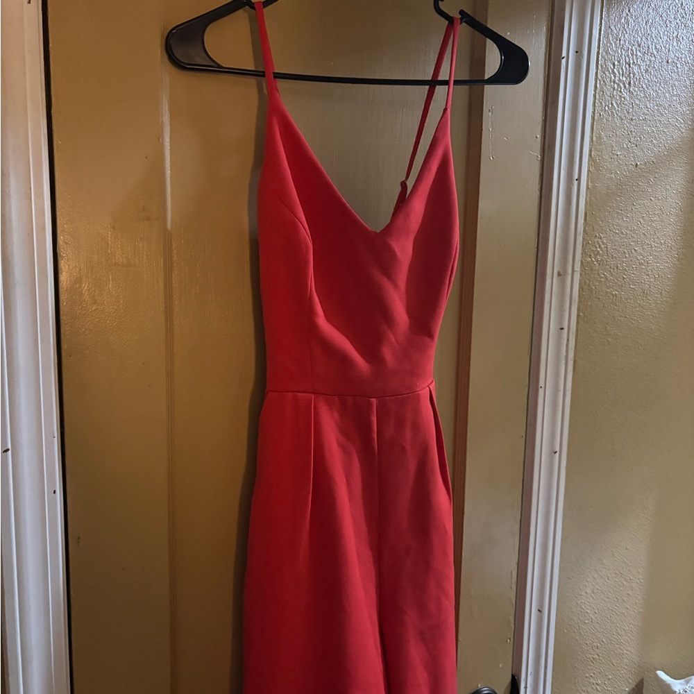 Elegant Red Sleeveless Dress